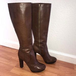 MICHAEL Michael Kors Tall Leather Platform Boots